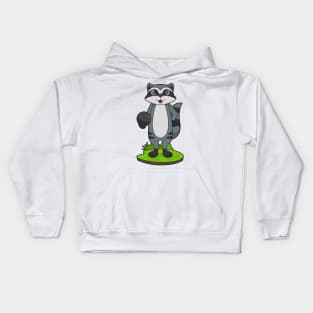 Racoon Bowling Bowling ball Kids Hoodie